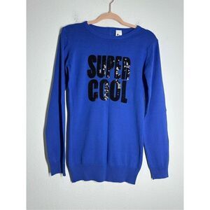 NWOT C&A Girls Sweater Dress Sequins Trim Super Cool Cotton Sz 158-164EU/12-14US